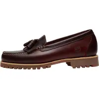 Timberland per uomo. TB0A2MSCEIW1 Mocassini in Pelle Authentic Kiltie bordeaux (39.5 W), 1 a 3 cm, Nessuno, Casual, Granata, Classico