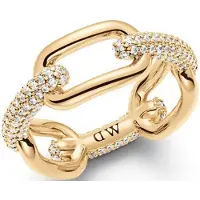 Daniel Wellington Anello Cristallo Dorato 54 mm — Anello