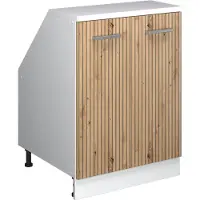 Vicco Mobile cucina sottotetto R-Line Rovere artigianale 60 cm con 2 porte, corpio 60 cm profondità, Model 60352