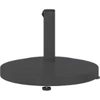 vidaXL Portaombrello, 24,6 kg, grigio scuro, rotondo