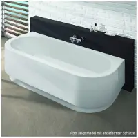 Hoesch Vasca da bagno freestanding Happy D, dimensioni 1800 x 800 mm, colore bianco - codice prodotto: 6180.010