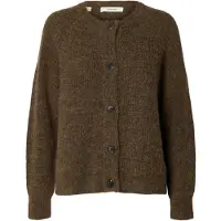Selected Cardigan Donne Marrone L