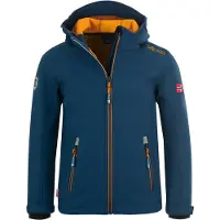 TROLLKIDS Kid's Trollfjord Jacket Giacca softshell Bambini (164, blu)