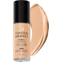 Milani Cosmetic Conceal + Perfect, fondotinta liquido e correttore 2-in-1, 02A, Creamy Natural, 30 ml