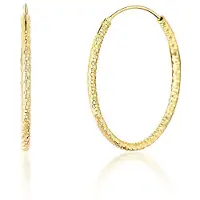 JVD Gold plated round Orecchini SVLE0204XD5GO - Diameter: 4 cm