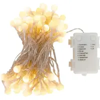 Idena 30523 100er Kugel LED Lichterkette transparent 10,2 m