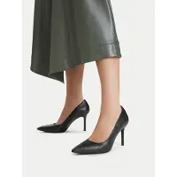 Ralph Lauren per donna. 802P09032001 Scarpe décolleté Lindella II in pelle nera (40), Nero, 8 a 10cm, Nessuno, Casual, Classico