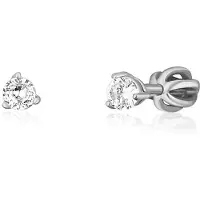 JVD Charming silver stud Orecchini con zircons SVLE1501XH2BI - Diameter: 0.3 cm