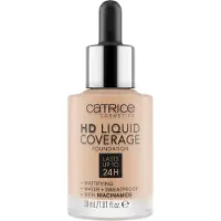 Catrice Fondotinta liquido HD, vegano, opaco, 050, Rosy Ash, 30 ml