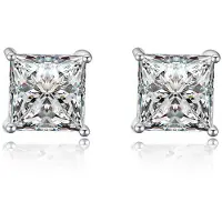 MOISS Elegant stud Orecchini with zircons E00014 - Dimension: 0.5 x 0.5 cm