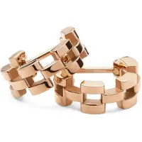 Daniel Wellington Modern hoop Orecchini made of gold-plated steel 3-Link DW00400959