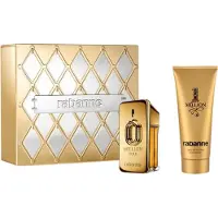 Paco Rabanne Set : Million Gold, Eau De Parfum, per donna, ricaricabile, 50 ml + Million Gold, Gel doccia, 100 ml