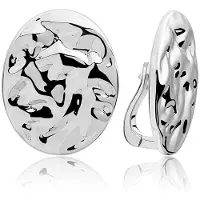 Sparkling Oval silver Orecchini EAS26