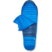 Rab Ascent -12C / 10F Sacco a pelo in piuma (X Long Wide - Body Size: 200 cm, blu)