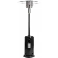 Fornorth Riscaldatore radiante Stand Patio 13kW a gas, nero