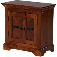 MASSIVMOEBEL24.DE MASSIVMOEBEL24 | OXFORD #1008 Mobile d'appoggio in legno di acacia - laccato / nougat 65x36x65