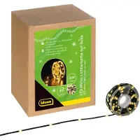 Idena 30542 200er Micro LED Lichterkette grün 22,9 m