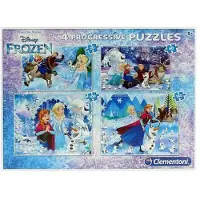 Clementoni Frozen 4 in 1 Puzzle 20 x 60 x 100 x 180 pezzi — Puzzle