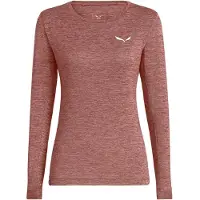 Salewa Women's Puez Melange Dry L/S Tee Maglia funzionale Donna (36, fuchsia)