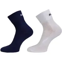Swix Active Sock 2-Pack Calze da running (40-42, grigio/blu)