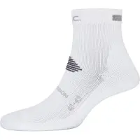 P.A.C. Women's 6.2 Running Reflective Pro Mid Compression Calze da running Donna (38-41, bianco)