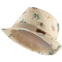 Sterntaler Kids' Straw Hat Safari Cappello Bambini (47 cm, beige)