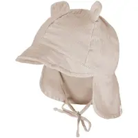 Maximo Baby's Bonnet with Ear and Neck Protection Cappellino Bambini (45 cm, beige)