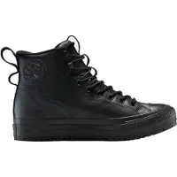 Converse - Scarpe idrorepellenti e calde - Chuck Taylor All Star Water-Repellent Hiker Boot Black/Black/Black per Uomo in Pelle - Taglia 42.5 - Nero