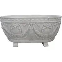 Casa Padrino Luxury Baroque Bathtub Grey 198 cm - Vasca da bagno indipendente in marmo - Accessori per il bagno in stile barocco - Nobile e magnifico