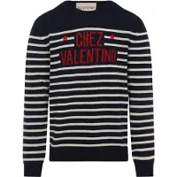 Valentino Maglia Chez in lana vergine a righe