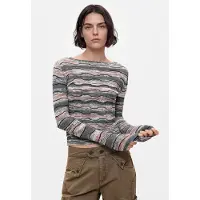 Desigual , maglione a righe leggero, Donna, Nero, M
