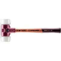HALDER Mazza SIMPLEX soft-face con alloggiamento TE e manico in legno, Ø 50:40, superplastica