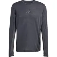 Adidas - T-shirt a maniche lunghe traspirante - Xperior LS Tee M Carbon per Uomo in Poliestere Riciclato - Taglia S - Nero