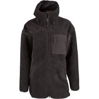 Fjällräven Women's Vardag Pile Fleece Long Giacca in pile Donna (XS, nero)