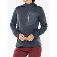 Rab Women's Ascendor Hoody Giacca in pile Donna (36, blu/grigio)