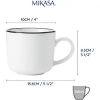 MIKASA Tazza 360ml 4 Unità