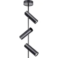 Sigma Faretto da soffitto Leda 3, 3 luci, nero