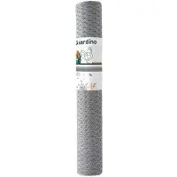 Giardino Barra esagonale zincata, dimensioni 25x1,0 mm, lunghezza 100 cm, larghezza 5 metri, colore verde RAL 6005, ideale per giardini