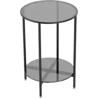 OEM Tavolino da salotto a due posti - 2 ripiani - Design moderno - 50x49,5 cm
