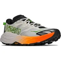 Hoka One One - Scarpe trail - Speedgoat 7 M Frost/Neon Tangerine per Uomo - Taglia 41 1/3 - Grigio