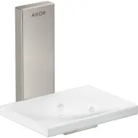 Hansgrohe AXOR UNIVERSAL Porte-savon rectangulaire, métal, tablette verre, 42605800, 42605800