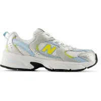 New Balance Grade Girls 530 Lace Light Silver Metallic Taglia: 37 | Scarpe Sportive Outlet | Unisex | Grigio