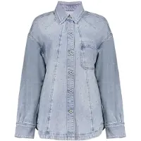 Geisha Jeans Overshirt Stones Bleached Denim Stones Taglia: S | Magliette intime Outlet | Donna | Blu