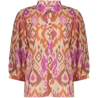 Geisha Blouse Ecru/brown/cassis Taglia: XL | Magliette intime Outlet | Donna | Marrone