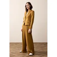 Summum Woman Blazer Crepe Viscose Blend Camel Brown Taglia: 44 | Blazers Outlet | Donna | Marrone