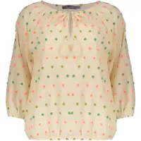 Geisha Top Ecru/green/blush Taglia: M | Maglie a manica lunga Outlet | Donna | Marrone