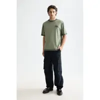 Scotch & Soda Daze - Nylon-blend Ribstop Wide Fit Cargo Anthracite Taglia: W30L32 | Pantaloni cargo Outlet | Uomo