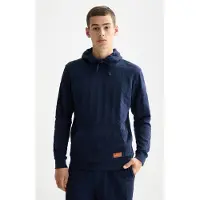 Scotch & Soda Jacquard Terry Hoodie Peacoat Taglia: S | Felpe con cappuccio Outlet | Uomo