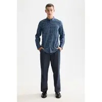 Scotch & Soda Micro Aop Slim-fit Shirt Diamond Micro Faded Denim Aop Taglia: S | Camicie Casual Outlet | Uomo | Blu
