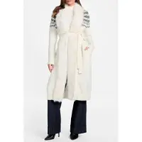 Guess Marciano GUESS Akilah Long Cardi Wi Macadamia Multi Taglia: XXL | Cappotti monopetto Outlet | Donna